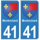 41 MontRichard autocollant plaque blason armoiries stickers département ville