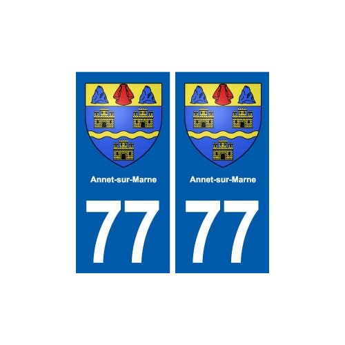 77 Annet-sur-Marne blason autocollant plaque stickers ville
