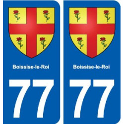 77 Boissise-le-Roi blason autocollant plaque stickers ville