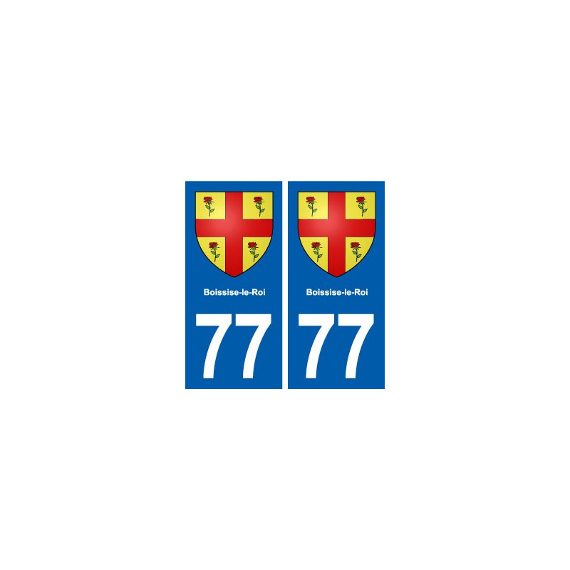 77 Boissise-le-Roi blason autocollant plaque stickers ville