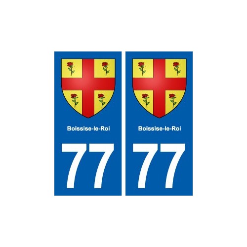 77 Boissise-le-Roi blason autocollant plaque stickers ville