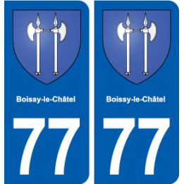 77 Boissy-le-Châtel blason autocollant plaque stickers ville