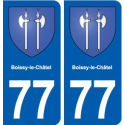 77 Boissy-le-Châtel blason autocollant plaque stickers ville