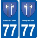 77 Boissy-le-Châtel blason autocollant plaque stickers ville