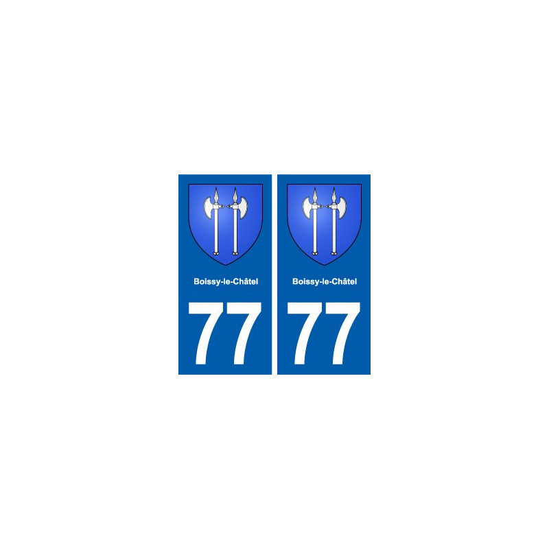77 Boissy-le-Châtel blason autocollant plaque stickers ville