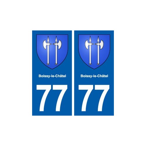 77 Boissy-le-Châtel blason autocollant plaque stickers ville