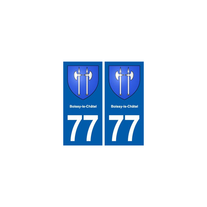77 Boissy-le-Châtel blason autocollant plaque stickers ville