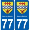 77 Bourron-Marlotte blason autocollant plaque stickers ville