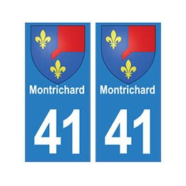 41 MontRichard autocollant plaque blason armoiries stickers département ville