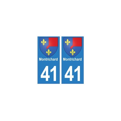 41 MontRichard autocollant plaque blason armoiries stickers département ville
