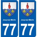 77 Jouy-sur-Morin blason autocollant plaque stickers ville