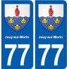 77 Jouy-sur-Morin blason autocollant plaque stickers ville