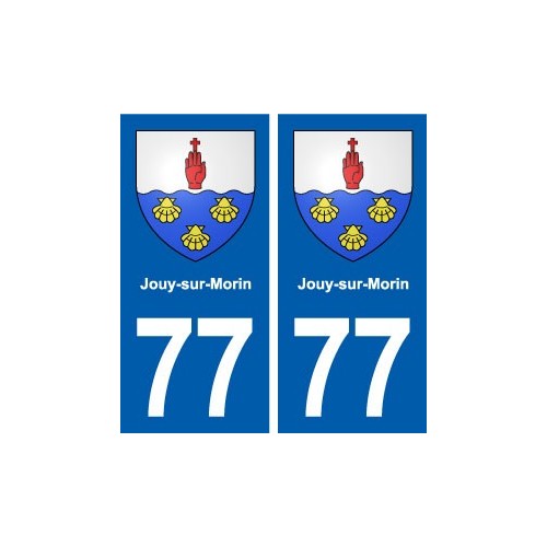 77 Jouy-sur-Morin blason autocollant plaque stickers ville
