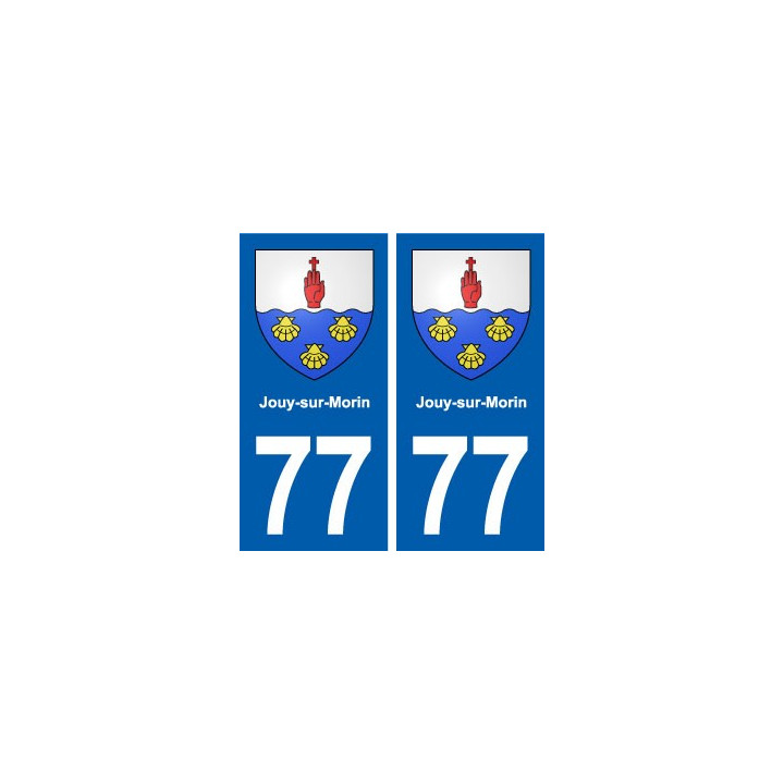 77 Jouy-sur-Morin blason autocollant plaque stickers ville