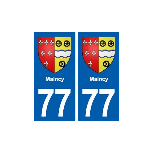 77 Maincy blason autocollant plaque stickers ville