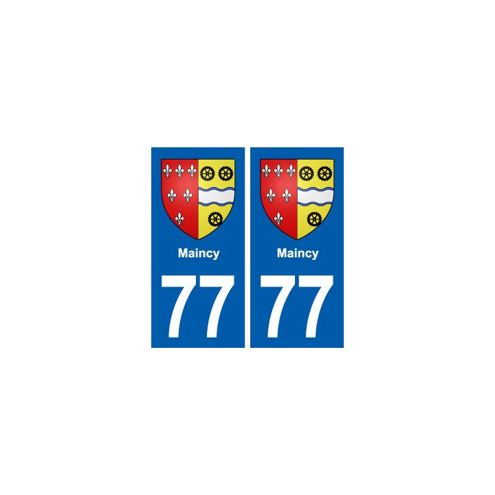 77 Maincy blason autocollant plaque stickers ville