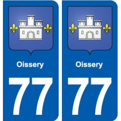 77 Oissery blason autocollant plaque stickers ville