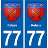 77 de Descuento escudo de armas de la etiqueta engomada de la placa de pegatinas de la ciudad