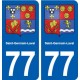 77 Saint-Germain-Laval blason autocollant plaque stickers ville