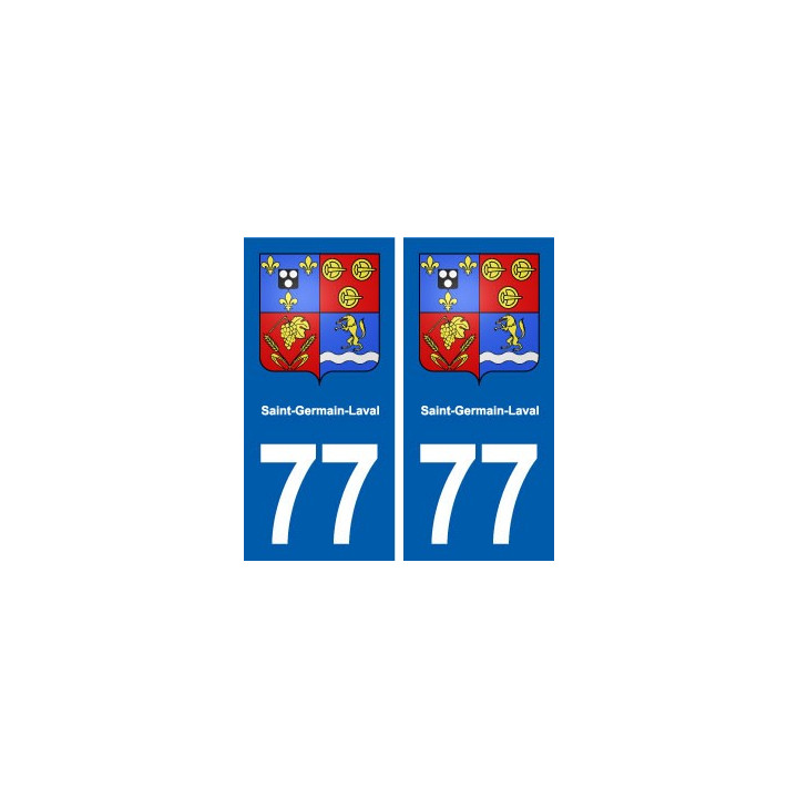 77 Saint-Germain-Laval blason autocollant plaque stickers ville