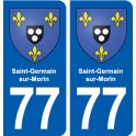 77 Saint-Germain-sur-Morin blason autocollant plaque stickers ville