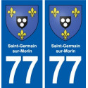 77 Saint-Germain-sur-Morin blason autocollant plaque stickers ville