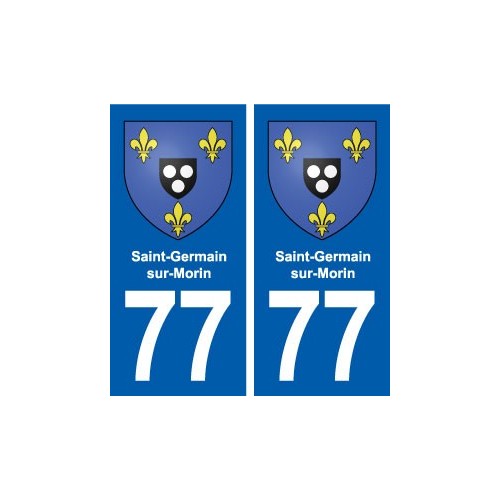 77 Saint-Germain-sur-Morin blason autocollant plaque stickers ville