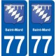 77 Saint-Mard blason autocollant plaque stickers ville