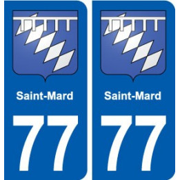 77 Saint-Mard blason autocollant plaque stickers ville
