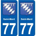 77 Saint-Mard blason autocollant plaque stickers ville