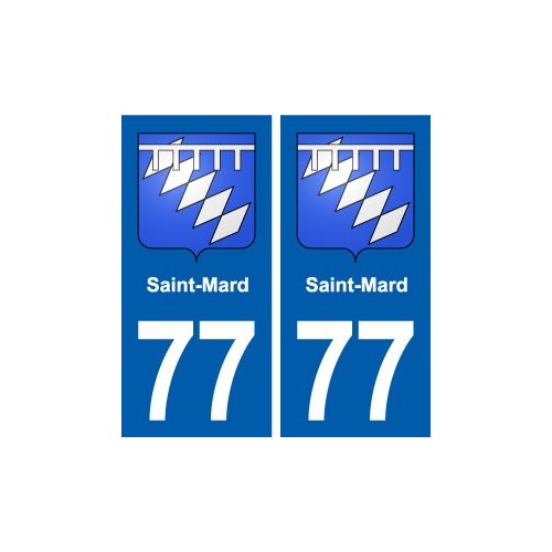 77 Saint-Mard blason autocollant plaque stickers ville