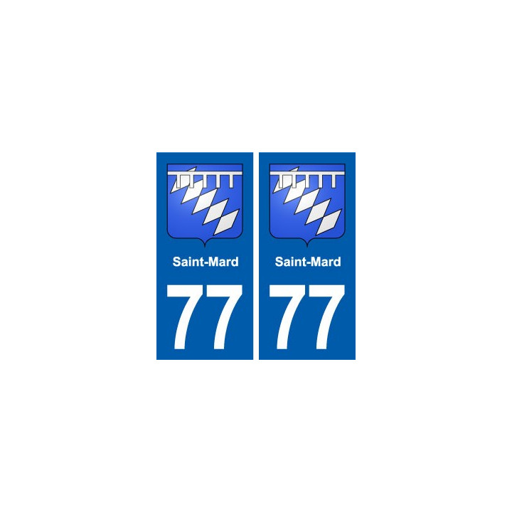 77 Saint-Mard blason autocollant plaque stickers ville