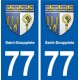 77 Saint-Soupplets blason autocollant plaque stickers ville