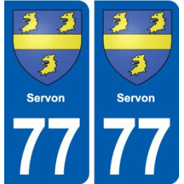 77 Servon blason autocollant plaque stickers ville