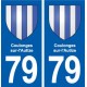 79 Coulonges-sur-l'Autize blason autocollant plaque stickers ville