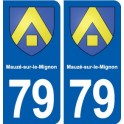 79 Mauzé-sur-le-Mignon blason autocollant plaque stickers ville