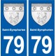 79 Saint-Symphorien blason autocollant plaque stickers ville