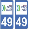 49 Maine et Loire sticker plate