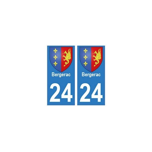 24 Dordogne autocollant plaque blason armoiries stickers département