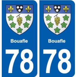 78 Bouafle blason autocollant plaque stickers ville