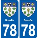 78 Bouafle blason autocollant plaque stickers ville