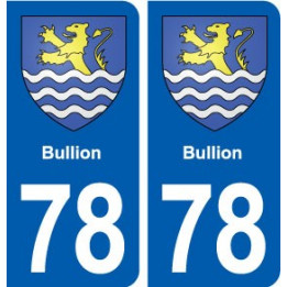 78 Bullion blason autocollant plaque stickers ville