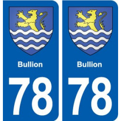 78 Bullion blason autocollant plaque stickers ville