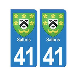 41 Salbris autocollant plaque blason armoiries stickers département ville