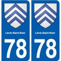 78 Lévis-Saint-Nom blason autocollant plaque stickers ville