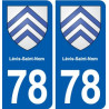 78 Lévis-Saint-Nom blason autocollant plaque stickers ville