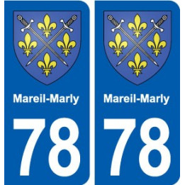 78 Mareil-Marly blason autocollant plaque stickers ville