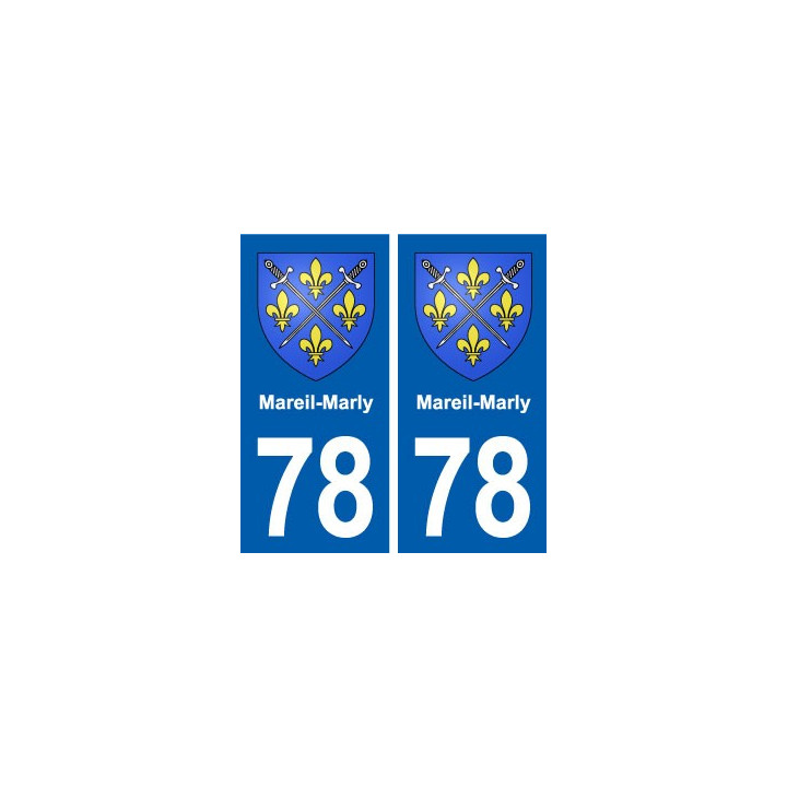 78 Mareil-Marly blason autocollant plaque stickers ville