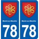 78 Mareil-sur-Mauldre blason autocollant plaque stickers ville