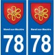 78 Mareil-sur-Mauldre blason autocollant plaque stickers ville